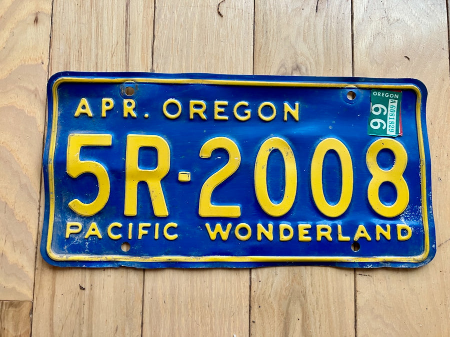 1966 Oregon License Plate