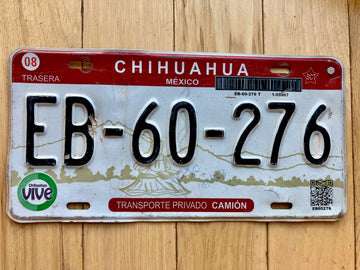 Chihuahua Mexico License Plate