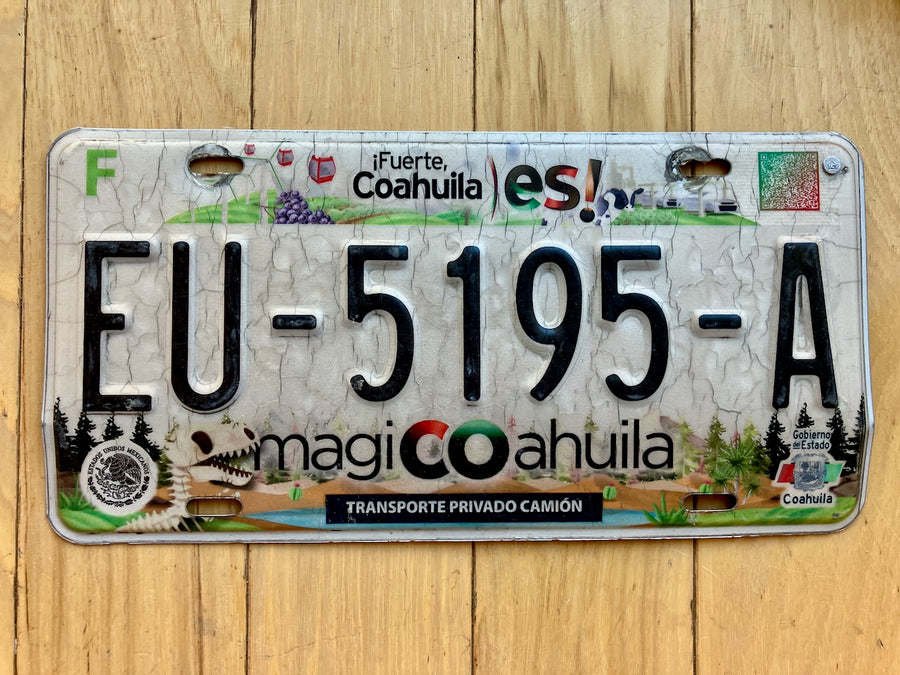 Coahuila Mexico License Plate