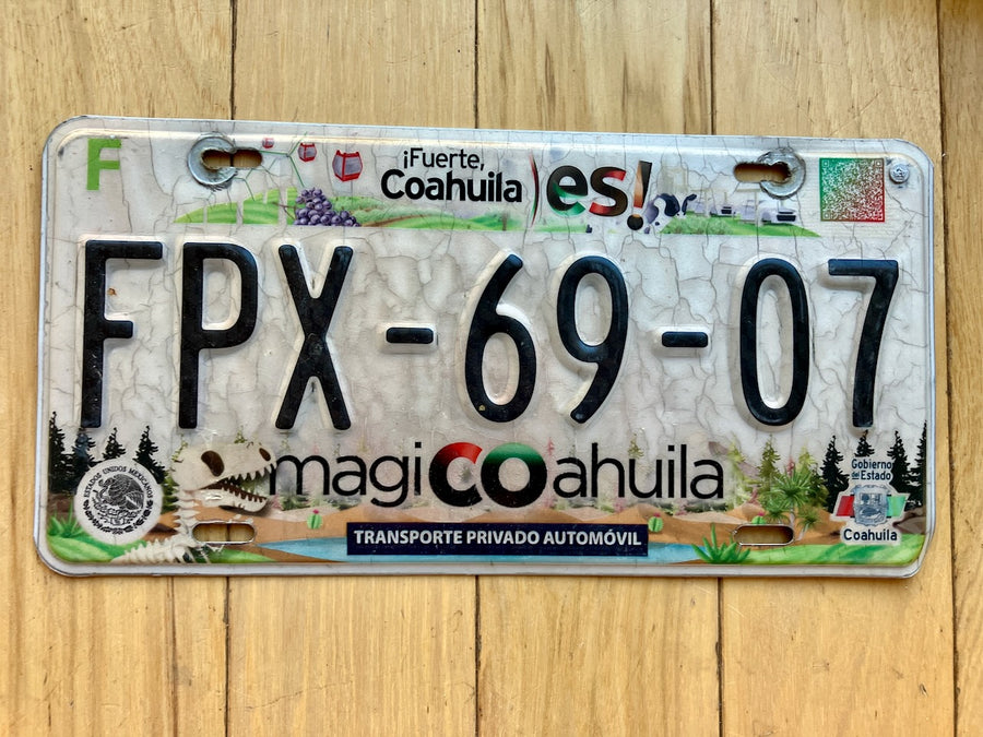 Coahuila Mexico License Plate