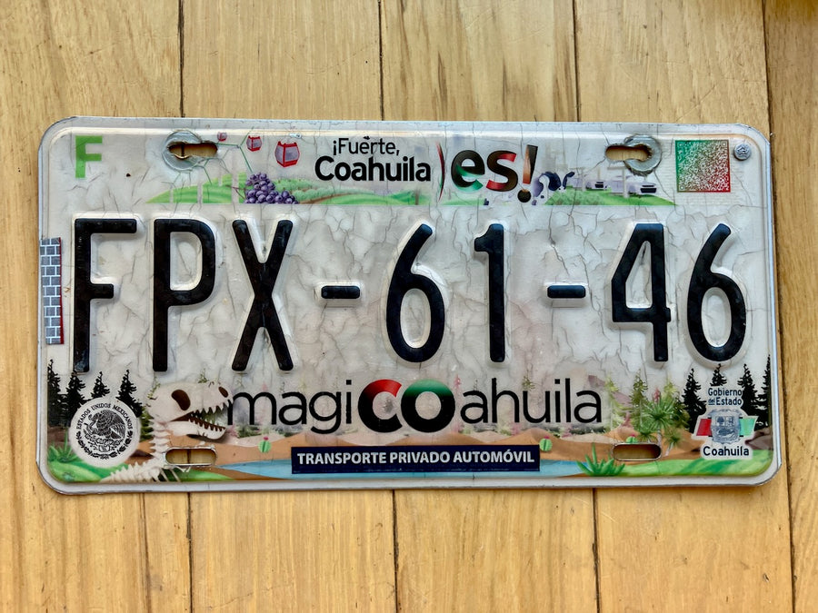 Coahuila Mexico License Plate