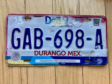 Durango Mexico License Plate