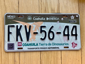 Coahuila Mexico License Plate