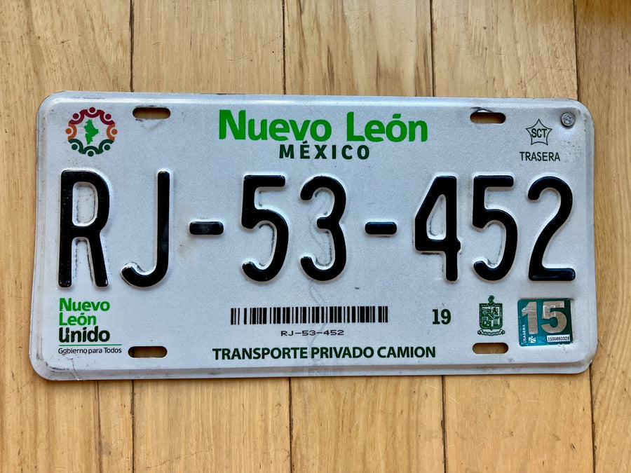 Nuevo Leon Mexico License Plate