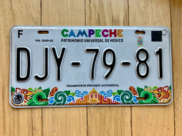 Campeche Mexico License Plate