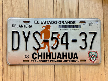 Chihuahua Mexico License Plate