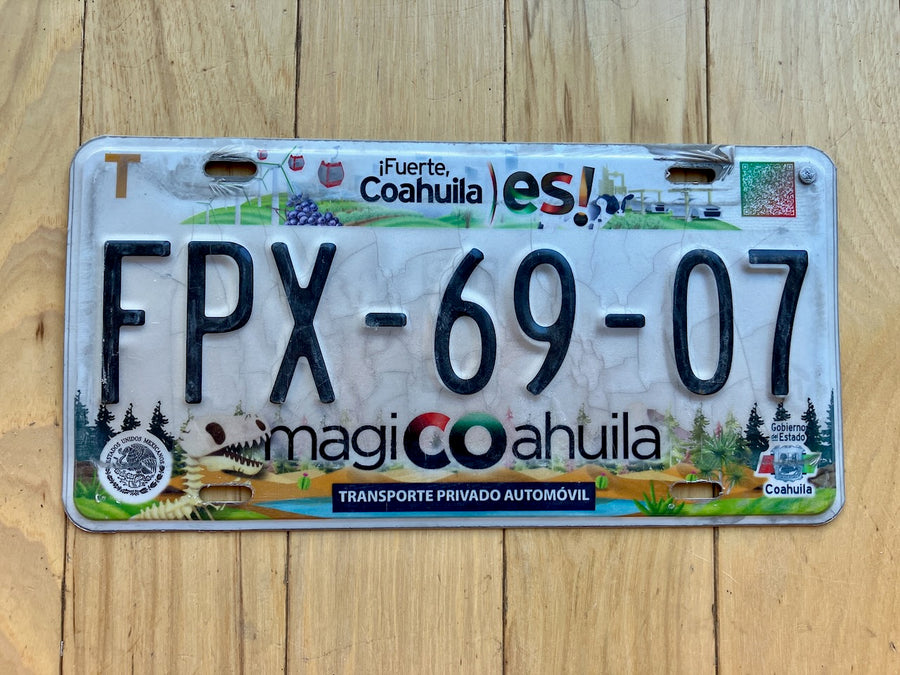 Coahuila Mexico License Plate