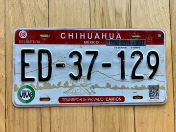 Chihuahua Mexico License Plate