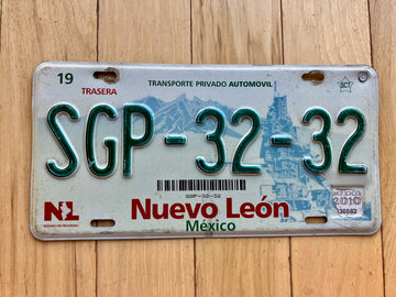 Nuevo Leon Mexico License Plate