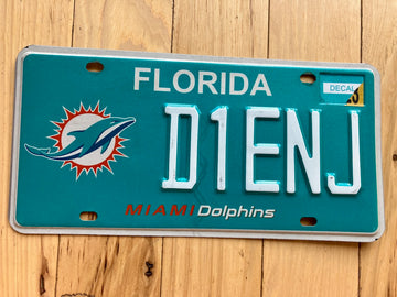 Florida Miami Dolphins License Plate