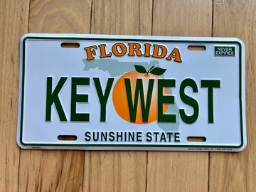 Florida Key West Booster License Plate