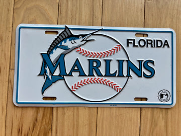 Florida Marlins Booster License Plate