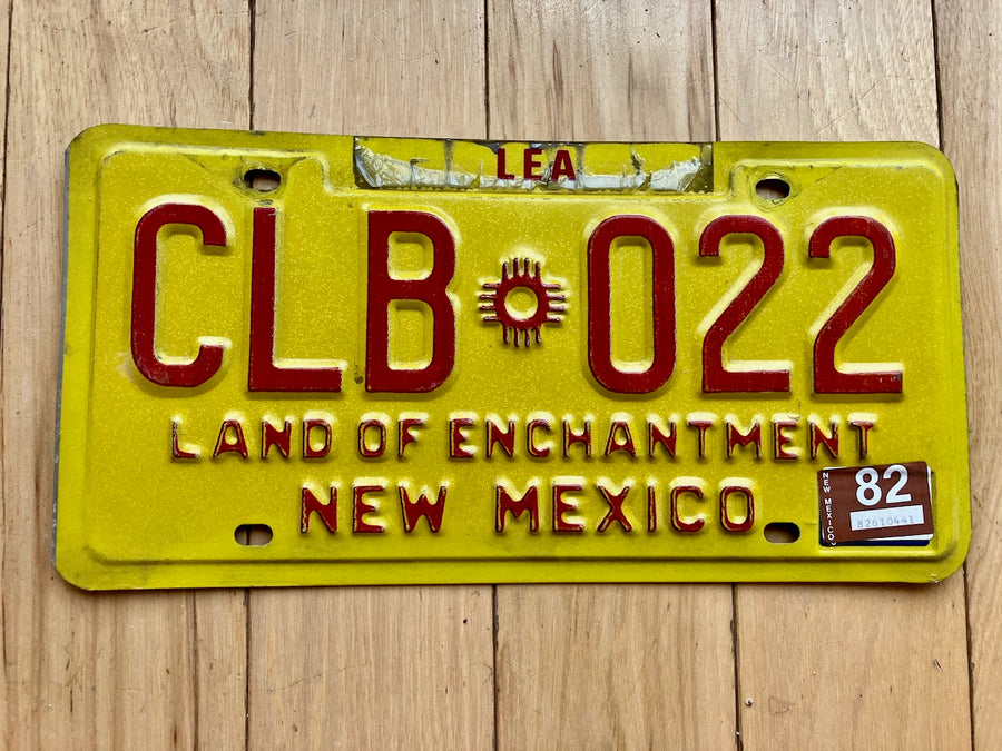 1982 New Mexico License Plate