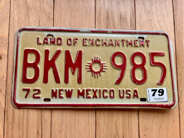 1979 New Mexico License Plate