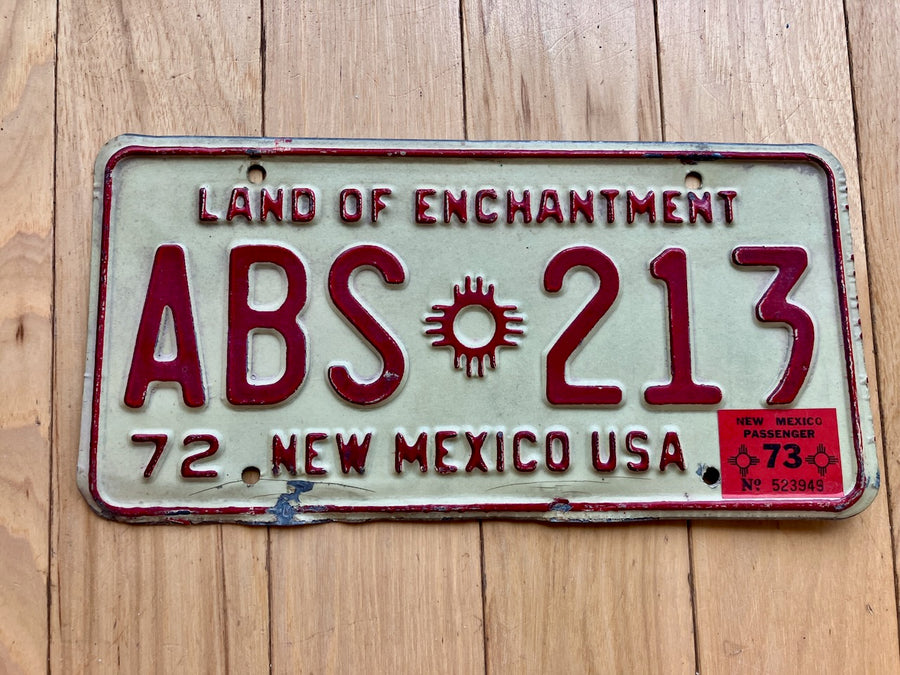 1973 New Mexico License Plate