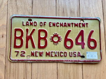 1975 New Mexico License Plate