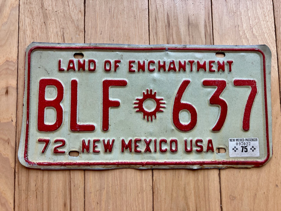 1975 New Mexico License Plate