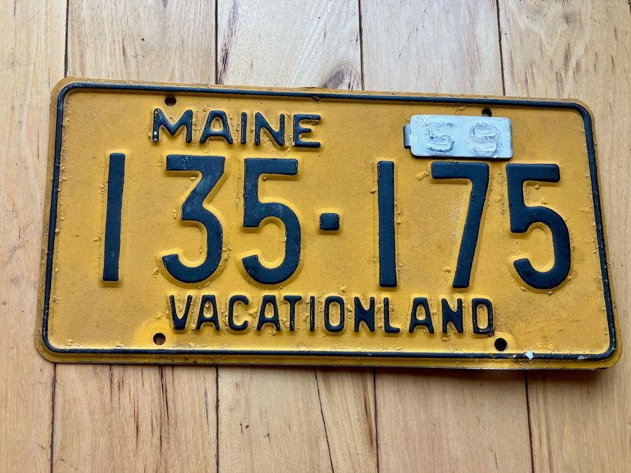 1959 Maine License Plate