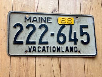 1966 Maine License Plate