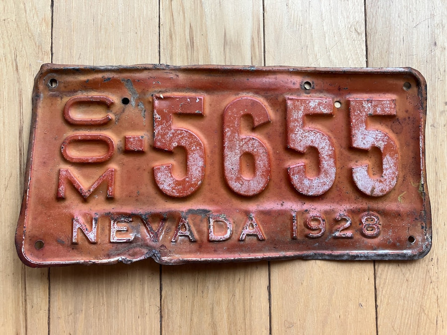 1928 Nevada License Plate