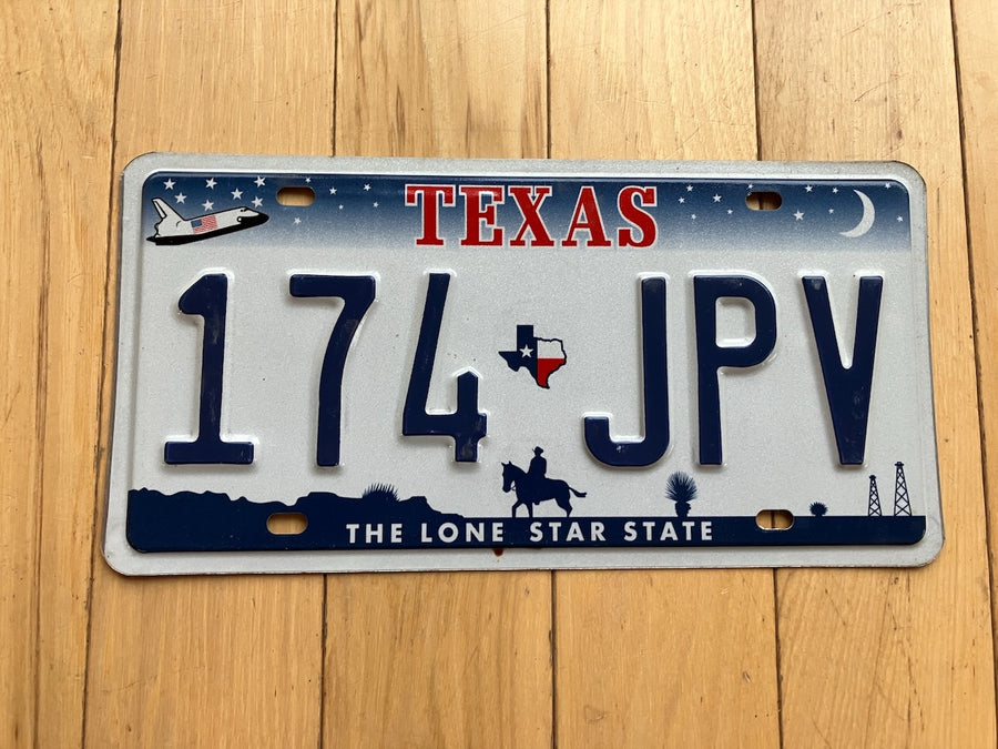 Texas Shuttle License Plate