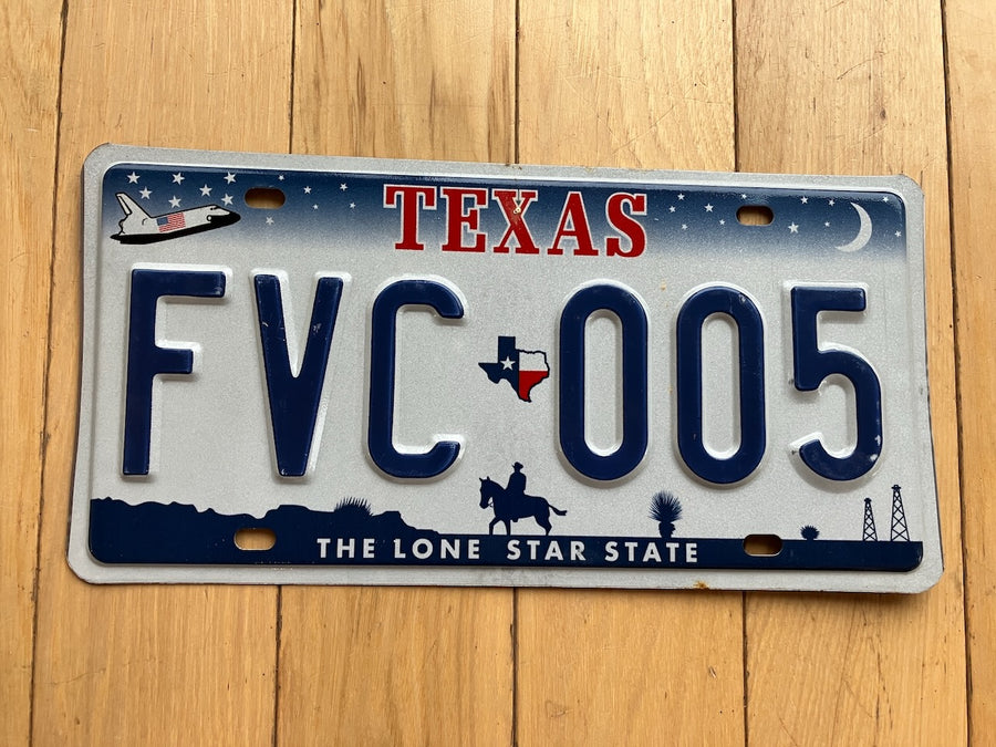 Texas Shuttle License Plate