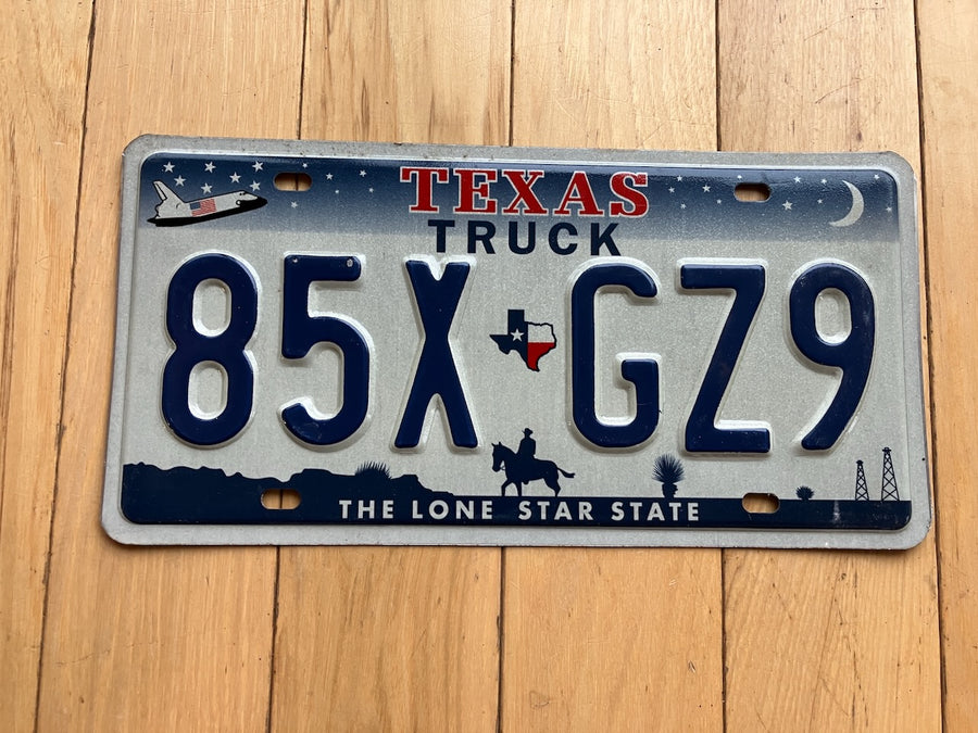 Texas Shuttle License Plate