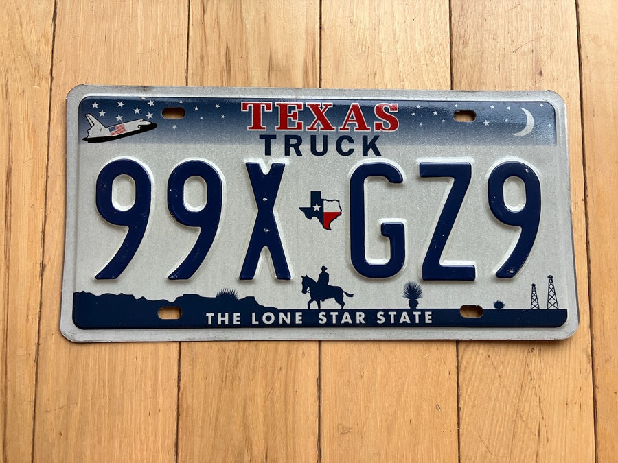 Texas Shuttle License Plate