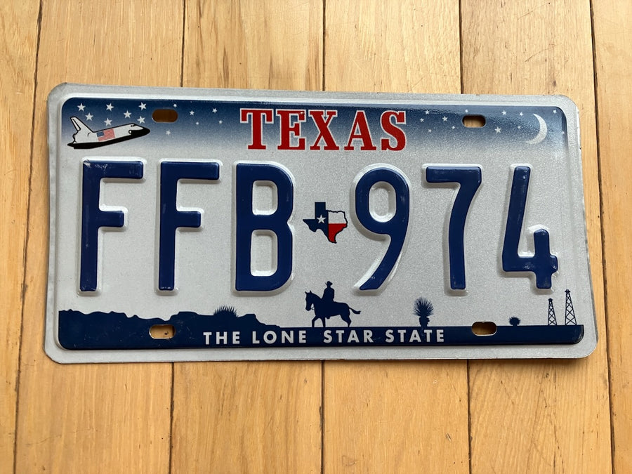 Texas Shuttle License Plate