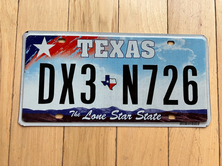 Texas License Plate