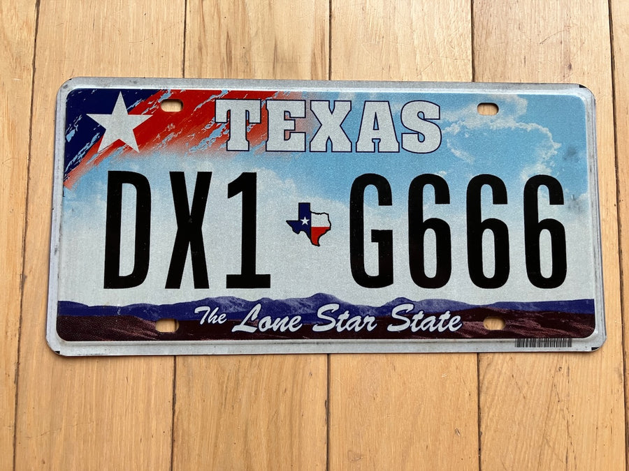 Texas License Plate