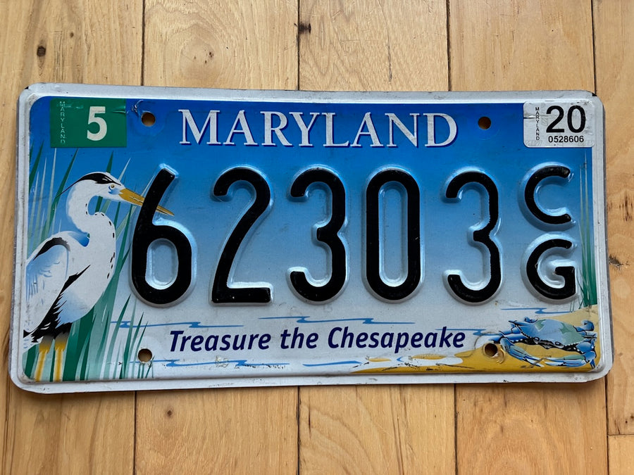 2004 Maryland Treasure The Chesapeake License Plate