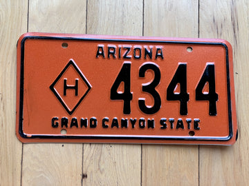 1960s Arizona Highway Department License Plate