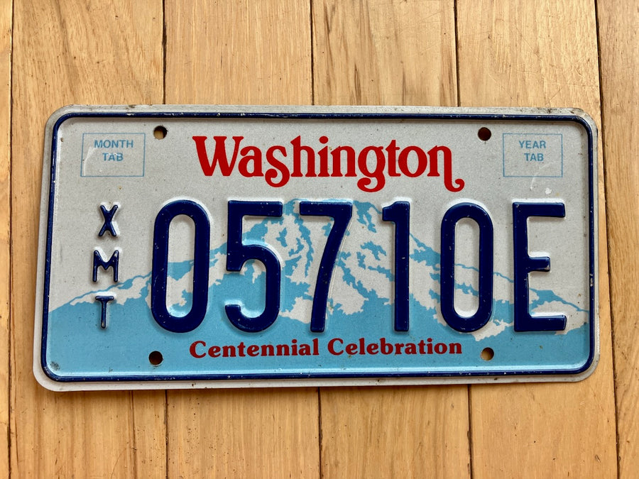 Washington State Centennial Celebration Exempt License Plate