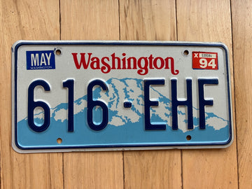 1994 Washington State License Plate