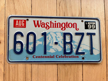 1999 Washington State License Plate