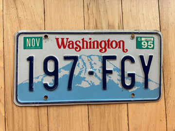 1995 Washington State License Plate