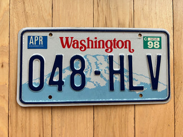 1998 Washington State License Plate