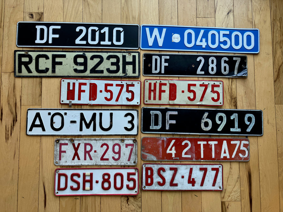 Bulk Set of 12 European License Plates