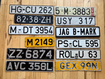 Bulk Set of 12 European License Plates