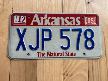 1995 Arkansas License Plate