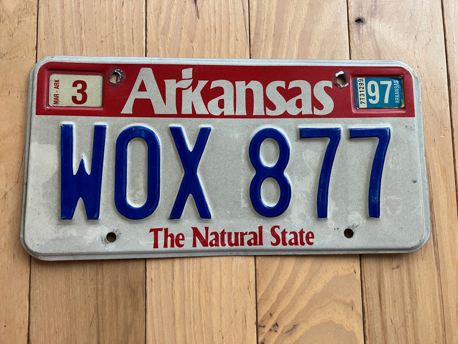 1997 Arkansas License Plate