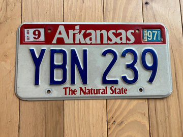 1997 Arkansas License Plate