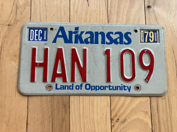 1979 Arkansas License Plate