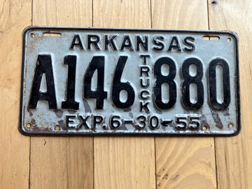 1955 Arkansas Truck License Plate