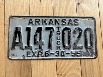 1955 Arkansas Truck License Plate