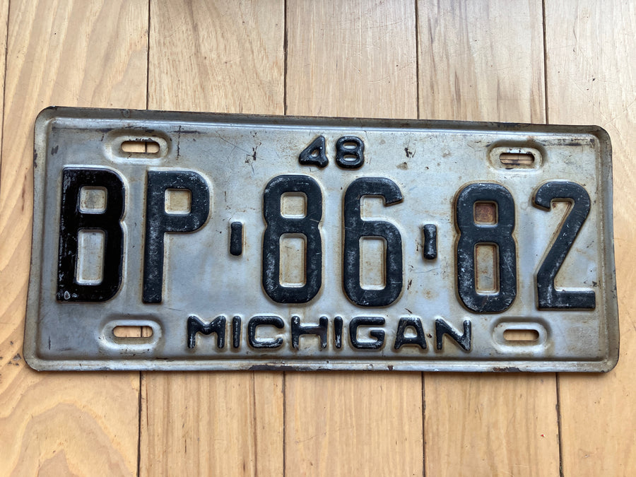 1948 Michigan License Plate