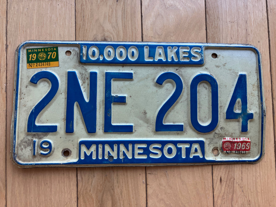 1969 Minnesota License Plate