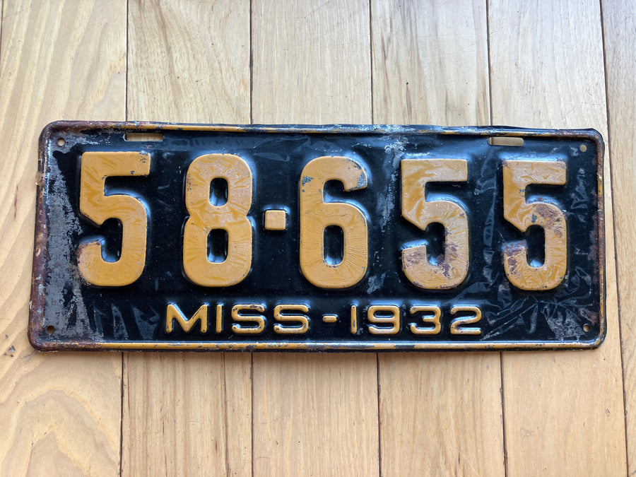 1939 Missouri License Plate