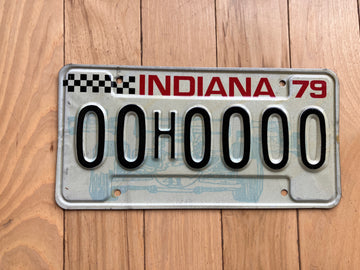 1979 Indiana Sample License Plate